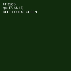 #112B0D - Deep Forest Green Color Image